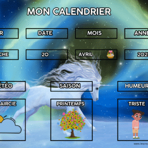 calendrier  licorne
