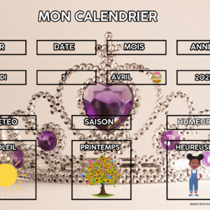 calendrier princesses
