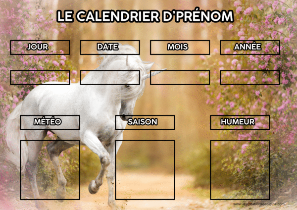 calendrier  licorne – Image 4