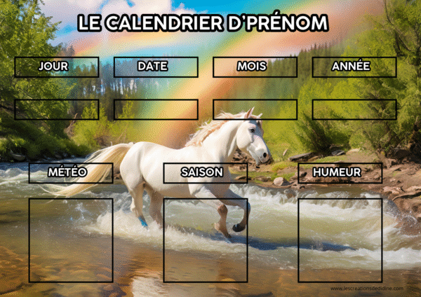 calendrier  licorne – Image 2