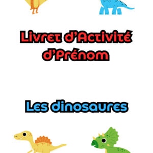 livret sur les dinosaures pour les moins de 3 ans