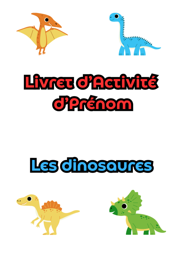 livret sur les dinosaures pour les 3 - 6 ans