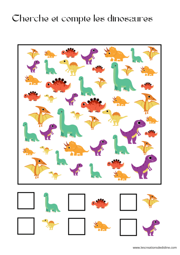 livret sur les dinosaures pour les 3 - 6 ans – Image 3