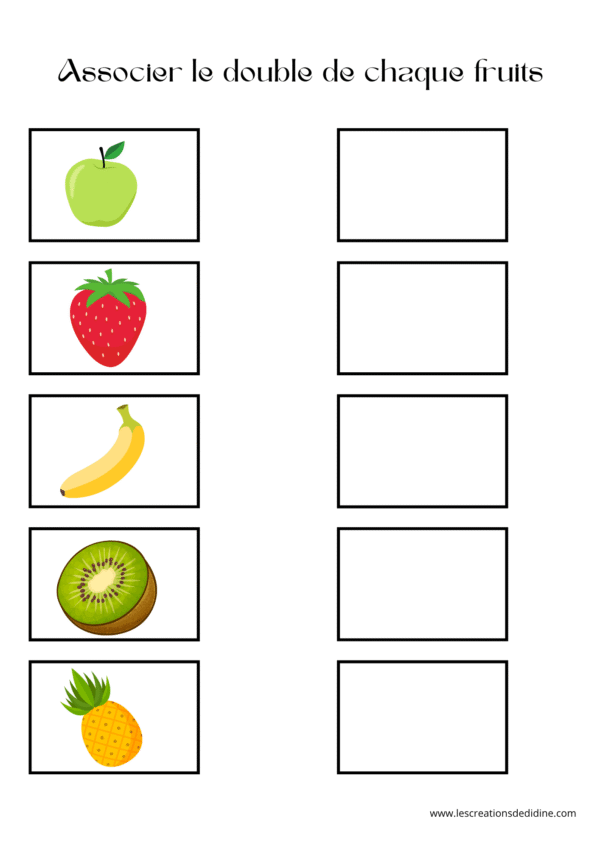 Livret sur les fruits et les légumes pour les moins de 3 ans – Image 3