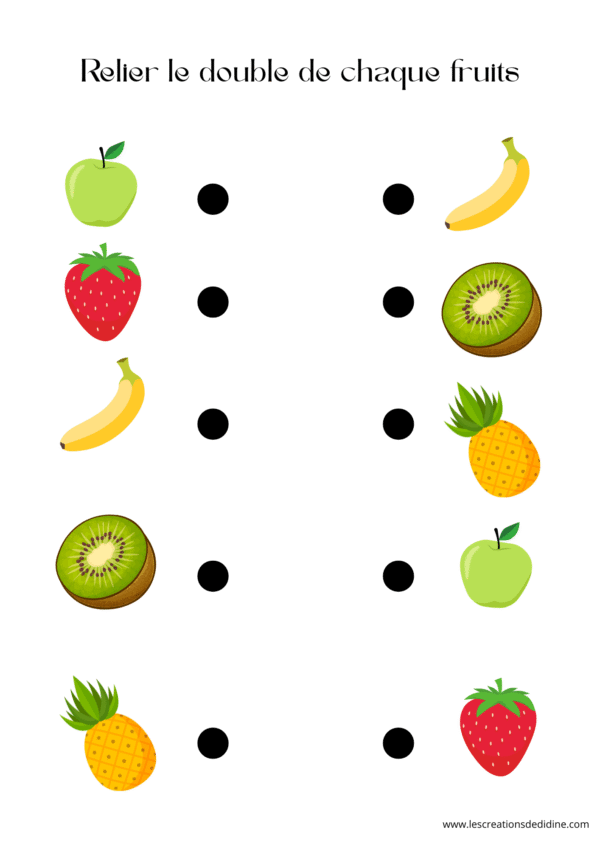 livret d'activité sur les fruits et les légumes pour les 3 - 6 ans – Image 2