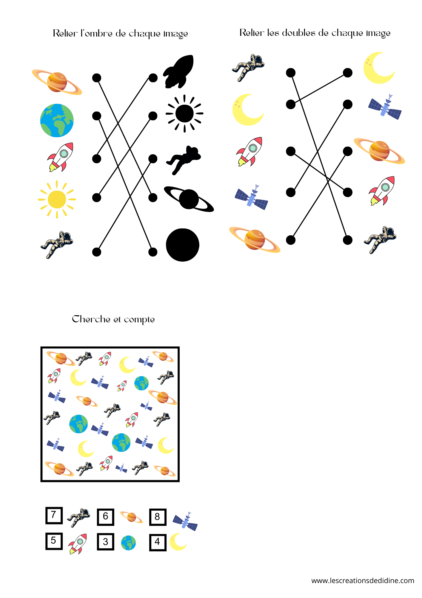 Livret d'activité sur l'espace pour les 3 - 6 ans – Image 11