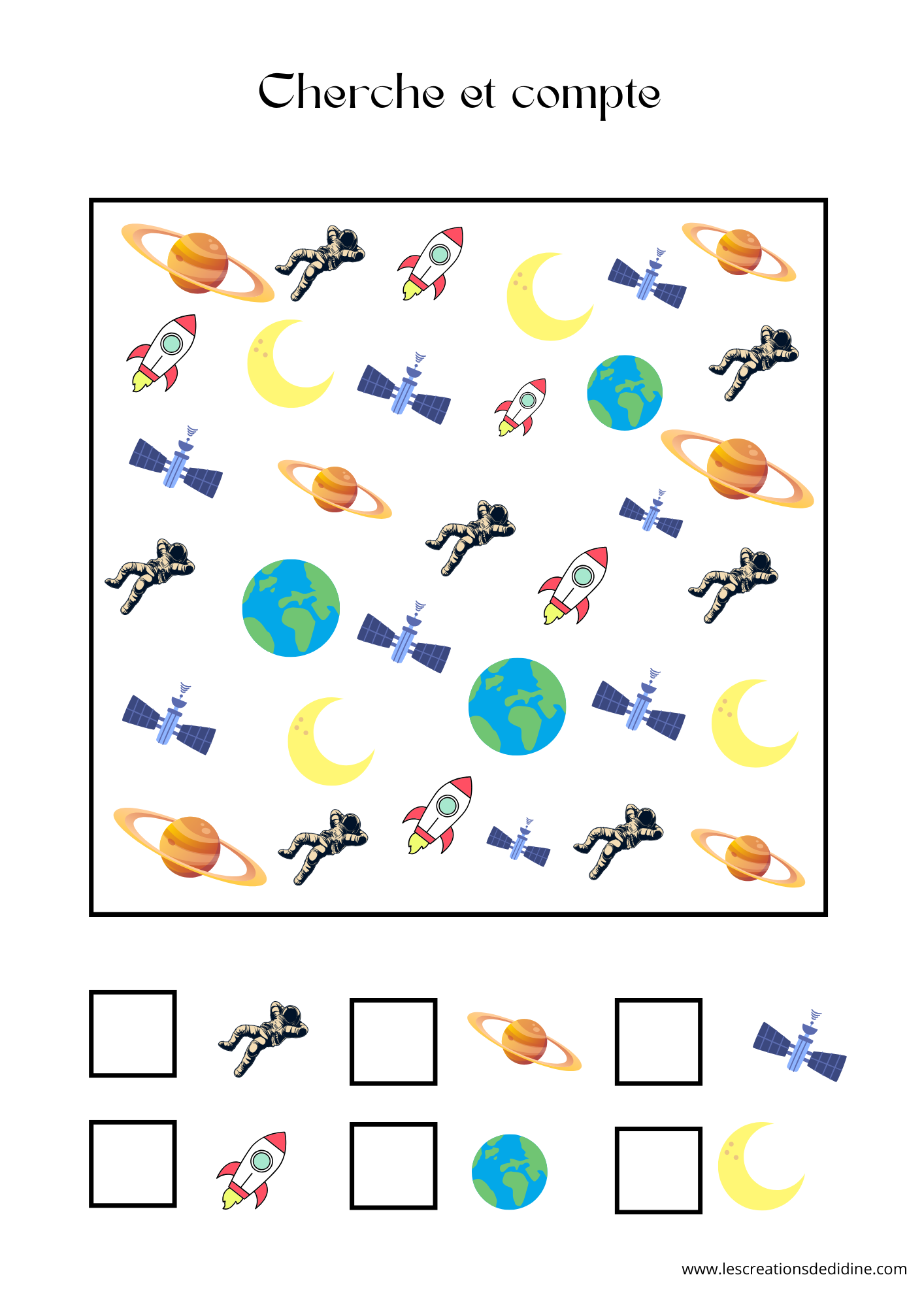 Livret d'activité sur l'espace pour les 3 - 6 ans – Image 6