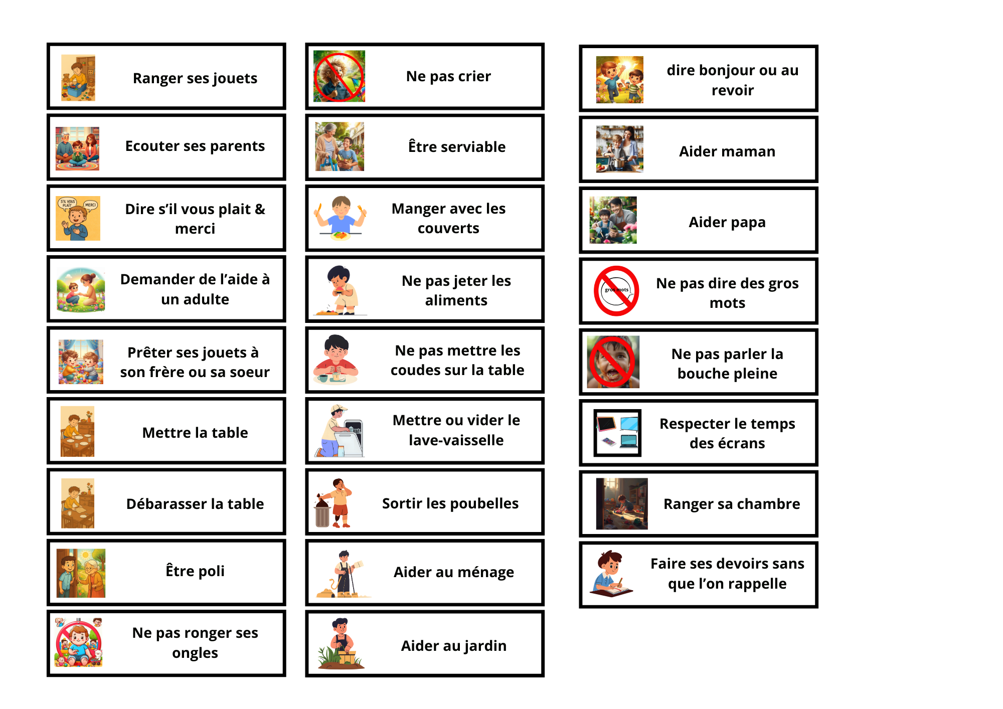 tableau des comportements – Image 11
