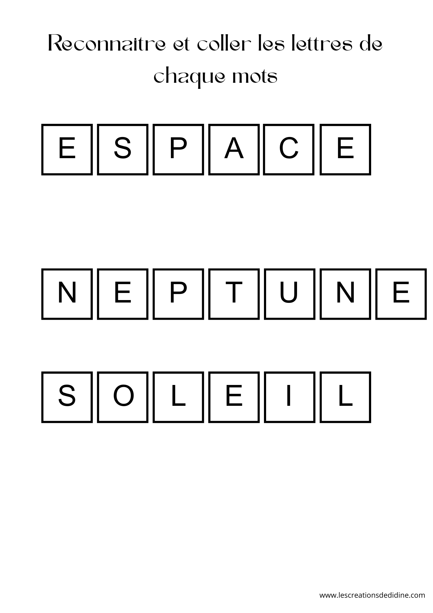 Livret d'activité sur l'espace pour les 3 - 6 ans – Image 13