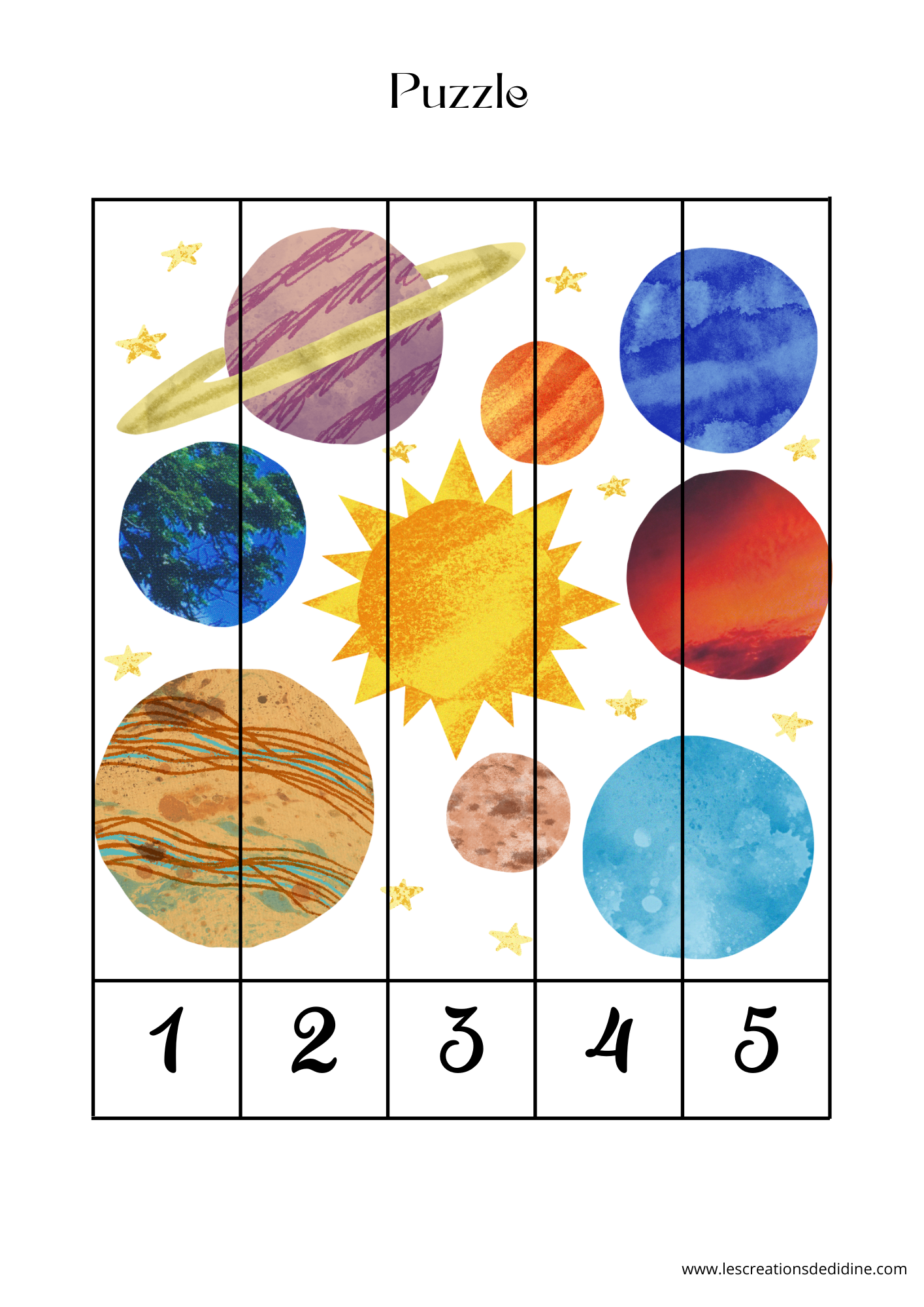 Livret sur l'espace pour les moins de 3 ans – Image 10