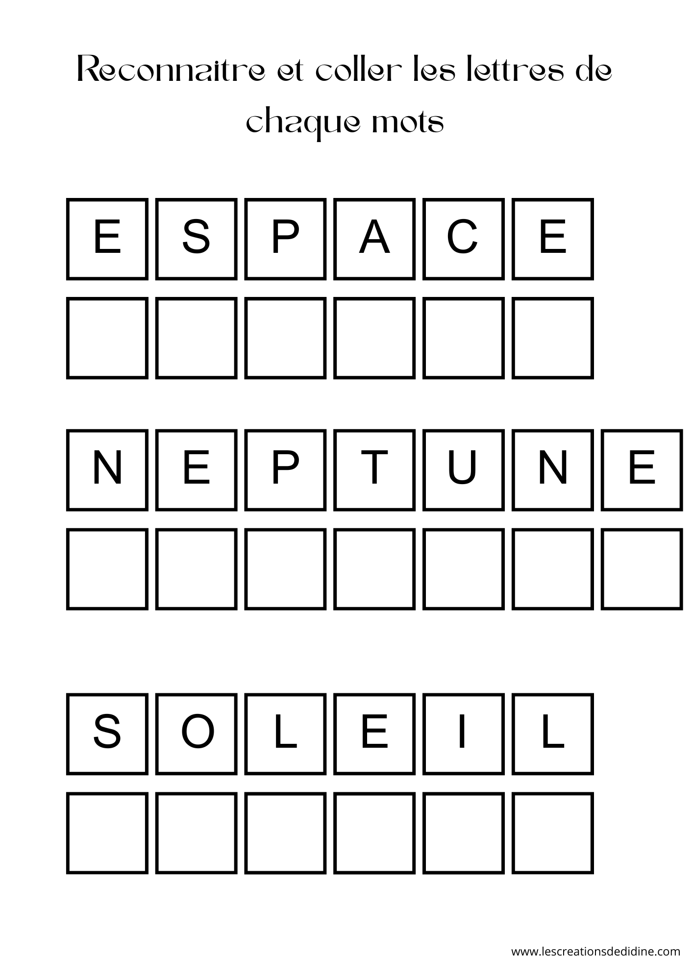 Livret d'activité sur l'espace pour les 3 - 6 ans – Image 8