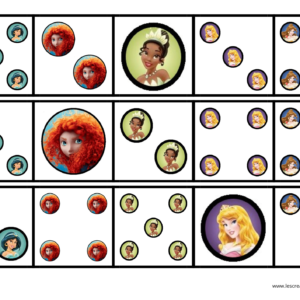 carte à compter princesse