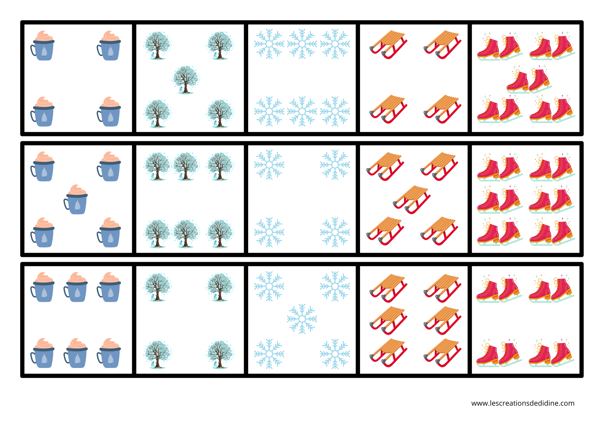 carte à compter hiver – Image 2