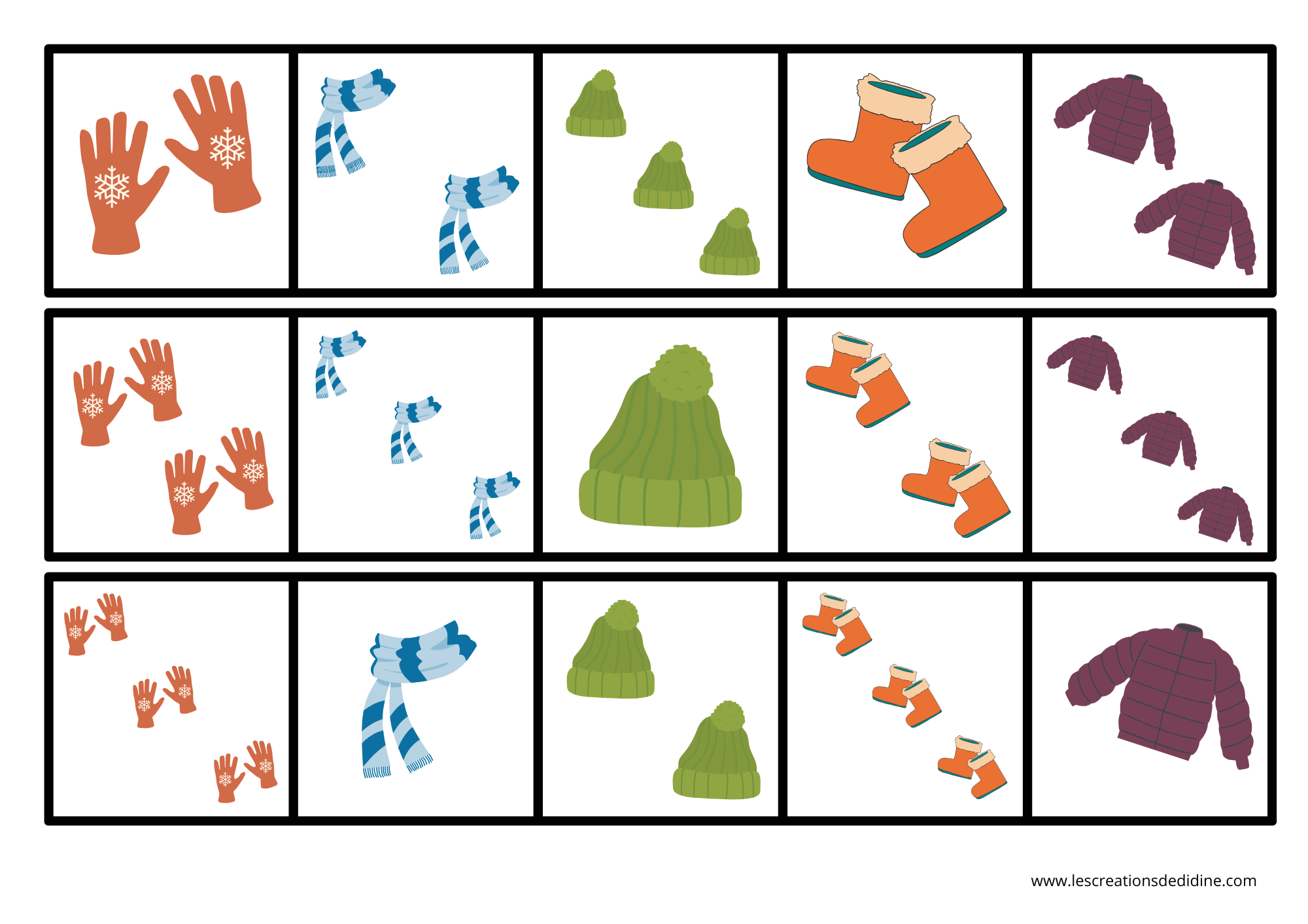 carte à compter hiver – Image 6