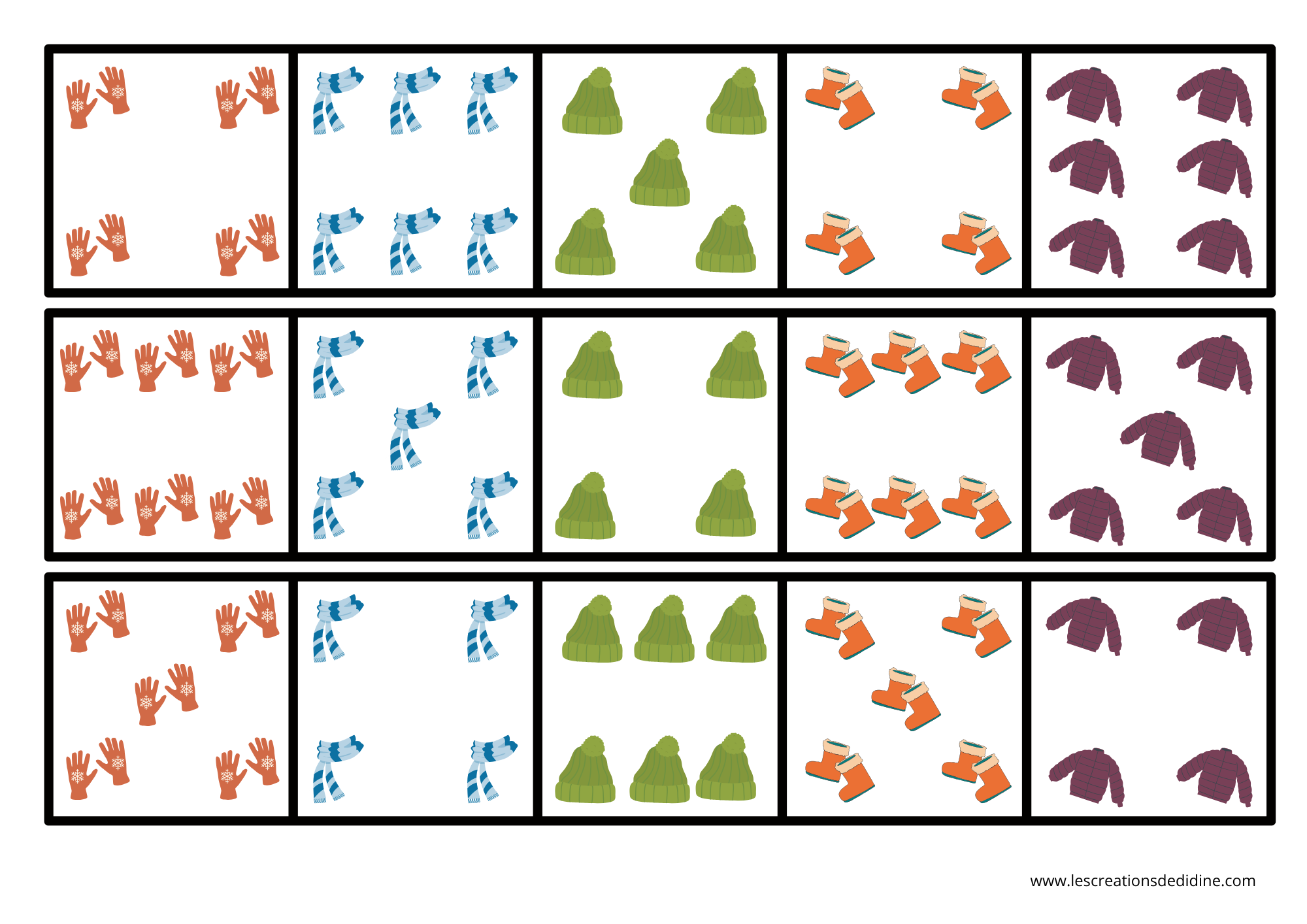 carte à compter hiver – Image 5
